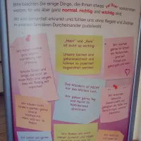 Begrüßungsplakat Demenzbetreuung